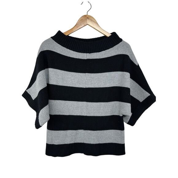 Tory Burch 100% Merino Wool Striped Dolman Sleeve Pullover Sweater Size XS - Picture 1 of 10